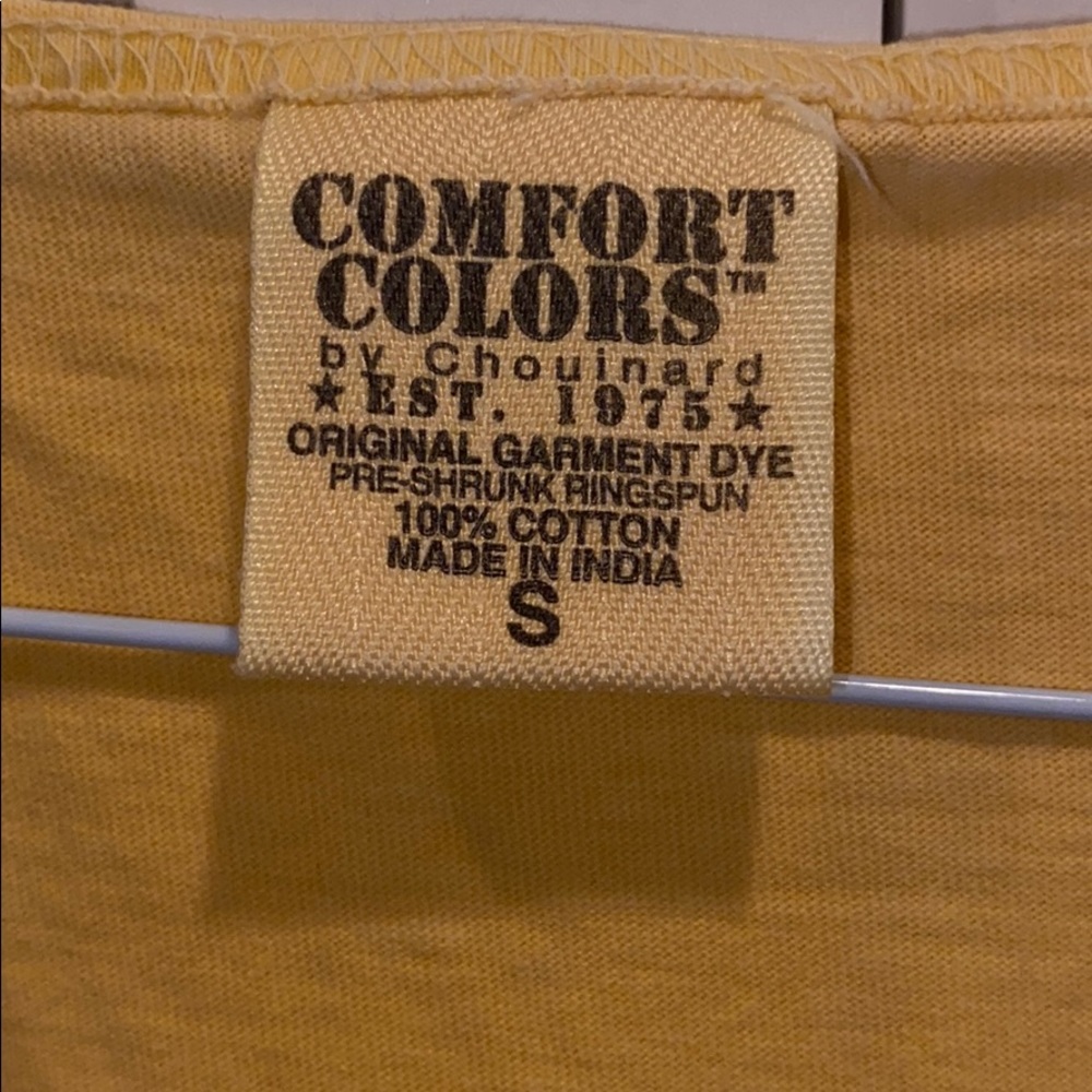Comfort Colors Tri Delta Sorority Tank Top Yellow - Picture 3 of 3